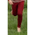 Leggins "Engels rot-melange", 100% Wolle (kbT) 92