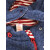 Kuschelfleece-Pulli-Jacke "blau-melange", Fleece, 100% Wolle (Schurwoll-Fleece aus kbT-Schurwolle), blau-melange 116