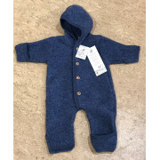 Winteroverall "Engels blau-meliertes Kuschel-Schaf", Fleece, 100% Wolle (Schurwoll-Fleece aus kbT-Schurwolle)