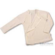 Baby-Wickelshirt aus edlem Wolle/Seide-Mix- 70% Wolle/30% Seide, als Unterhemd oder Sommerpulli 74-80
