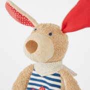 Schnullertuch "sigidkid Hund Herzchen-Green mit Halstuch" = Schnuffeltuch