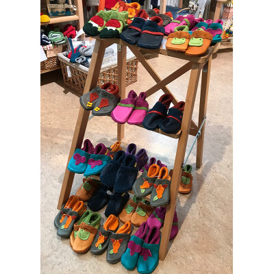 Pantolinos "im Angebot" Krabbel- und Lauflernpuschen, Naturleder: pflanzlich gegerbt - vom Umtausch ausgeschlossen, da Sonderangebot! 18/19