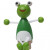 Frosch°° Jahreszeitenstecker/Geburtstagsstecker, grün, z.B. für Geburtstagskranz
