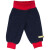 Hose "Wollfleece mitternachtsblau mit rot", Wollfleece: 44% Baumwolle (kbA)/56% Wolle (kbT), marine/rot Bündchen: 100% Baumwolle (kbA)