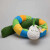 tinebas "XL-Schnecke grün-blau-bunte BioPucki-Betty" - die große Puckschnecke für fröhliche Babys, PatchworkStoffe: Baumwolle (kbA), ausgerollt ca 200-210cm lang - mit Fühlern zum Festhalten, jede Schlange ist ein wenig anders zusammengestellt