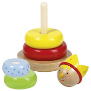 Stapel-Stehauf-Prinz, ca. 9cm - der Klassiker für Kinder: Stapelturm + Stehaufmännchen in einem
