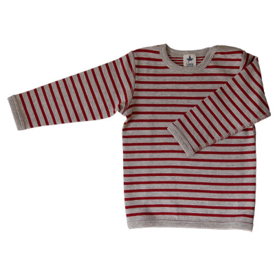 Sweatshirt "Leelas ziegelrot-gestreift", Baumwolle (kbA) - z.B. zur Kollektion "Leelas Bremer"