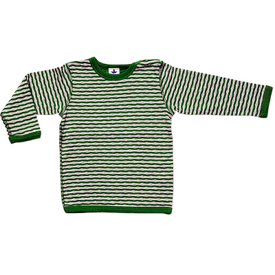 Wende-Shirt "grün/beige mit Raute + Welle", 100% Baumwolle (kbA), passend u.a. zur Kollektion Weserstrand
