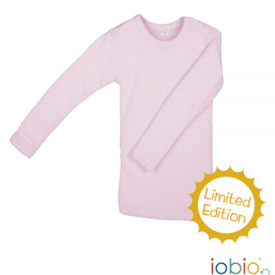Unterhemd-Shirt, "rosa Langarm Wolle/Seide", Unterhemd für Kinder, 70% Wolle/30% Seide 122/128