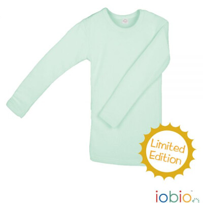 Unterhemd-Shirt, "salbei Langarm Wolle/Seide", Unterhemd für Kinder, 70% Wolle/30% Seide