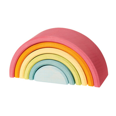 Grimms Regenbogen "Pastell", mittel, 6-teilig