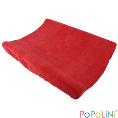 Wickelauflagen-Schoner "cayenne-rot" aus Frottee, 100% Baumwolle (kbA), Überzug  für eine Wickelauflage (nicht inkl.) S: 50x65