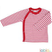 Wickelshirt "rot/natur", 100% Baumwolle (kbA)
