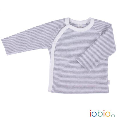 Wickelshirt "grau/natur", 100% Baumwolle (kbA) 44
