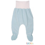 Nicky-Strampelhose "hellblau mit Bauchbund"
