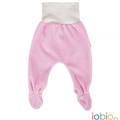 Nicky-Strampelhose "hellrosa mit Bauchbund", überwiegend Baumwolle (kbA = Biobaumwolle)