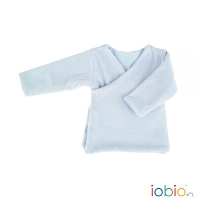 Wickel-Jacke "hellblaues zweilagiges Nicky-Schlüttli", Nicky, 100% Baumwolle (kbA)