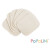 Kosmetiktuch "uni-natur", 6-er-Pack  als Waschlappen, Abschminktuch oder Mini-Stoffwindeleinlage, 100% Baumwolle (kbA), Frottee, waschbar, ca. 10x10cm²