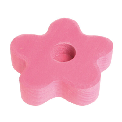 Grimms "rosa Lebenslicht-Blume mit 1 Steckplatz"- als Tischdeko - für 1 Geburtstagsstecker, ca 8cm, (ohne Kerze, ohne Messinghalter, ohne Deko)