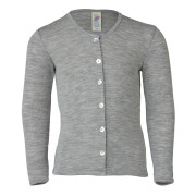 Strickjacke "Hellgrau-meliert" mit...