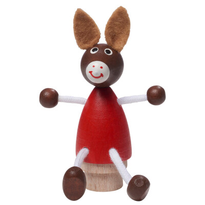 Stecker "Esel" für Geburtstagskranz, Holz