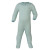 Schlafanzug / Body mit Fuß "gletscher/natur", mit Druckknöpfen im Schritt, 70% Schurwolle/30% Seide