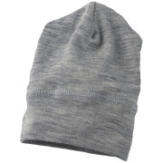 Baby-RundMütze "hellgrau-meliert", 70% Wolle (kbT)/30% Seide, hellgraumelange 98/104
