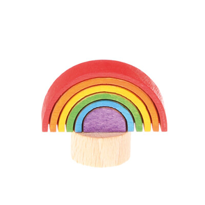 Jahreszeitenstecker "Regenbogen" auch als Geburtstagsstecker, Holz, Steckfigur für Geburtstagstisch oder Jahreszeitentisch