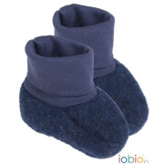 Wollwalk-Baby-Schuh "dunkelblau mit hohen Schaft -...