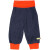 Hose "blauer Baumwollfleece", 100%" Baumwolle (kbA), orange abgesetzt