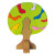 "Vogelbaum - Vögel im Laubbaum", Glückskäfer-Baum-Puzzle, ca. 23cm hoch