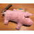 Knister-Rassel-Kuscheltier "Schweinchen", natur/rosa, außen: 100% Baumwolle (kbA), Rückseite kariert