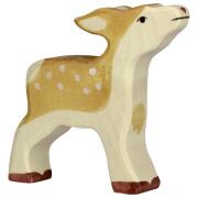 Holzfigur "Rehkitz - Waldtier", stehend,...