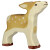 Holzfigur "Rehkitz - Waldtier", stehend, handbemalt, braun, ca. 9 x1,8 x8cm