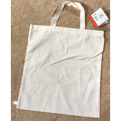 Einkaufstasche "normal groß - natur unbedruckt" Baumwolltasche -  ca. 35x40cm² , 100% Baumwolle, 1 Stück