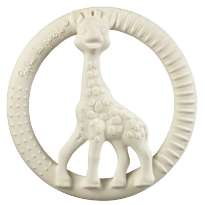 Beißring "weißer Giraffen-Kreis", Sophie la girafe, weiß - Sopure Sophie - die Giraffe als Zahnungshilfe