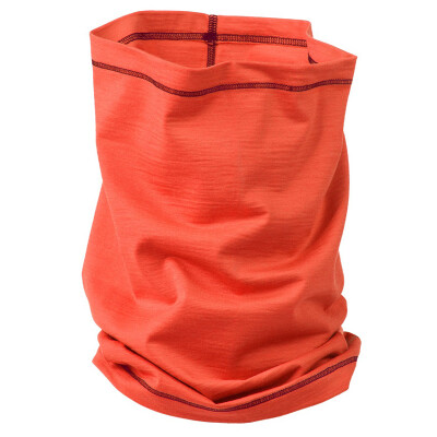 Schlauchschal "spicy-orange Engel sports" - Loop, 70% Schurwolle/28% Seide/2% Elasthan (kbT), Feinstrick