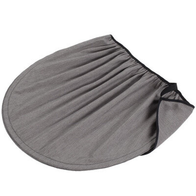 Sonnensegel "Siebenschläfer", halbkreisförmig, grau-meliert