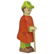 Holzfigur "Hirte mit Stab groß",...