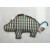 Knister-Rassel-Kuscheltier "Wildschweinchen", braun, außen: 100% Baumwolle (kbA), Rückseite kariert