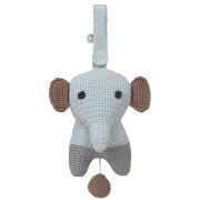 Spieluhr "Elefant Hella grau-blau mit...