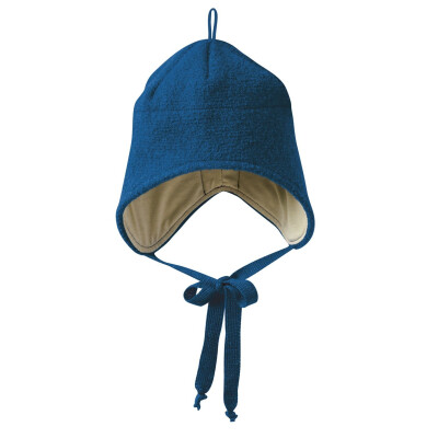 Walk-Mütze "marine", Gr. 1 (42-46cm), außen 100% Wolle (kbT), gewalkte Wolle, Futter: Baumwolle (kbA)