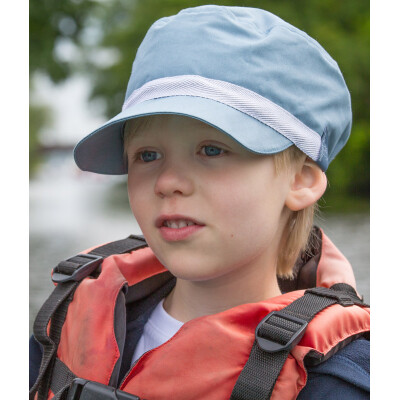 Cappy "Pickapooh-Mika jeans mit UV-Schutz", UV60, 100% Baumwolle (kbA), Farbe: jeans, UV-Schutz 60, Gr. 50