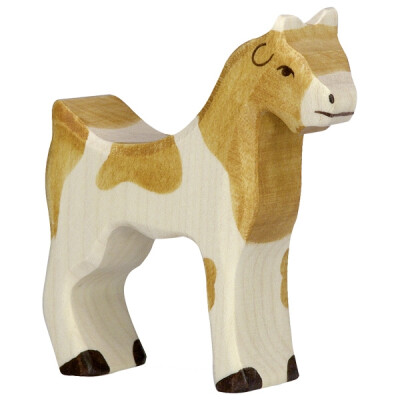 Holzfigur "Ziege", Holztiger Holzfiguren, handbemalt