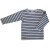 Wendeshirt "marineblau/beige-melange-gestreift", Baumwolle (kbA)