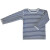 Wendeshirt "marineblau/beige-melange-gestreift", Baumwolle (kbA)