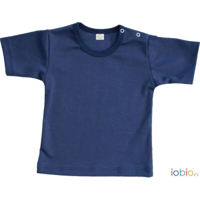 T-Shirt "dunkelblau", 100% Baumwolle (kbA) 74/80