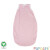 Sommer-BioSchlafsack "rosa mit Dreiecken: leicht + luftig", 100% Baumwolle (kbA), einlagig, seitlicher Reißverschluss 110cm