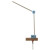 Mobile-Halter "mit hellblau" aus Holz, natur + hellblau, klein, - Dekorationsartikel - kein Spielzeug - ca. 35cm hoch