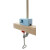 Mobile-Halter "mit hellblau" aus Holz, natur + hellblau, klein, - Dekorationsartikel - kein Spielzeug - ca. 35cm hoch